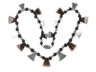 Retro Mexican Modernist Sterling and onyx necklace - Estate Fresh Austin