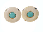 Retro Modernist multi-stone sterling earrings - Estate Fresh Austin