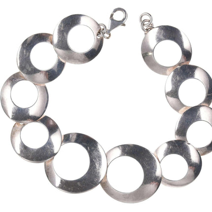 Retro Modernist sterling silver bracelet - Estate Fresh Austin