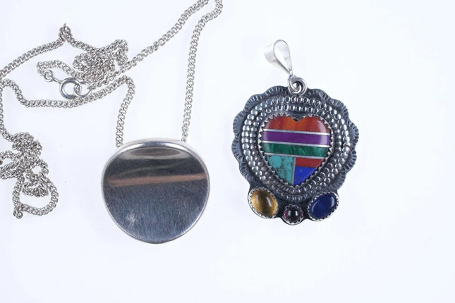 Retro Robert Lee Morris and Silver Cloud Southwestern Sterling pendant - Estate Fresh Austin