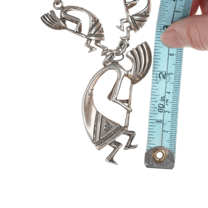 Retro Southwestern sterling kokopelli nekclace - Estate Fresh Austin