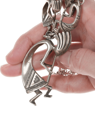 Retro Southwestern sterling kokopelli nekclace - Estate Fresh Austin