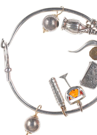 Retro sterling charm bracelet - Estate Fresh Austin