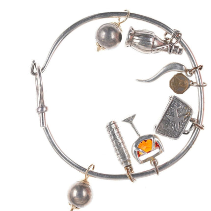 Retro sterling charm bracelet - Estate Fresh Austin