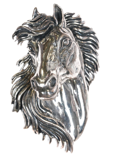 Retro Sterling Horse belt buckle - Estate Fresh Austin