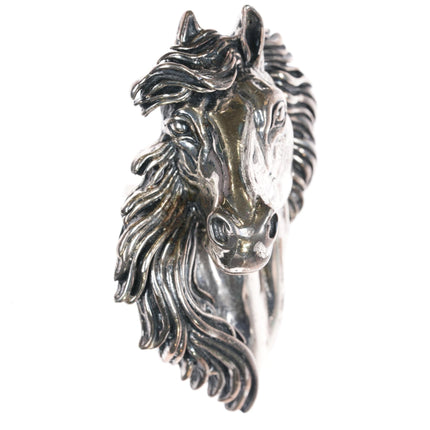 Retro Sterling Horse belt buckle - Estate Fresh Austin