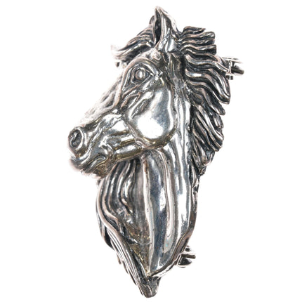 Retro Sterling Horse belt buckle - Estate Fresh Austin