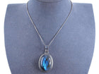 Retro Sterling Labradorite pendant/necklace - Estate Fresh Austin