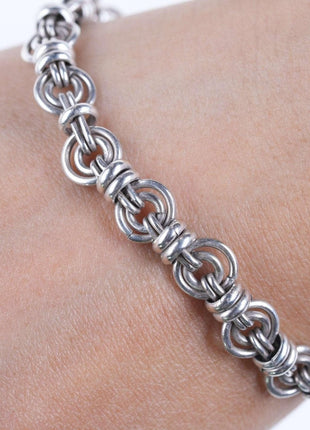 Retro Sterling link toggle bracelet - Estate Fresh Austin