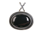Retro Sterling Onyx Pendant - Estate Fresh Austin