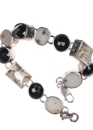 Retro Sterling quartz link bracelet - Estate Fresh Austin