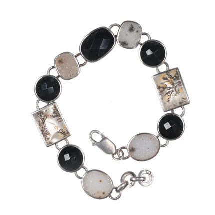 Retro Sterling quartz link bracelet - Estate Fresh Austin