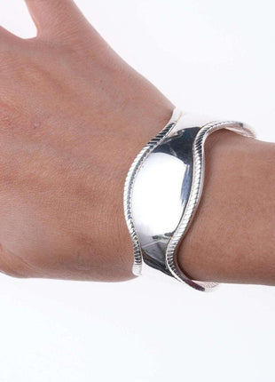 Retro Sterling silver cuff bracelet - Estate Fresh Austin