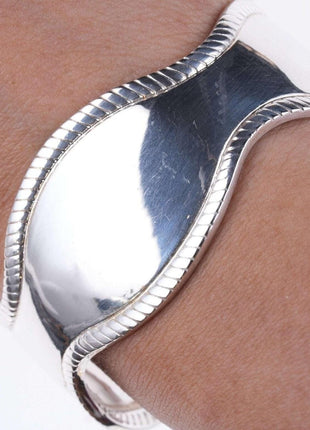 Retro Sterling silver cuff bracelet - Estate Fresh Austin