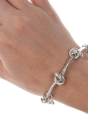 Retro Sterling silver knot bracelet - Estate Fresh Austin