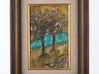 Rider Mid Century Modern Impasto Oil on board - Estate Fresh Austin