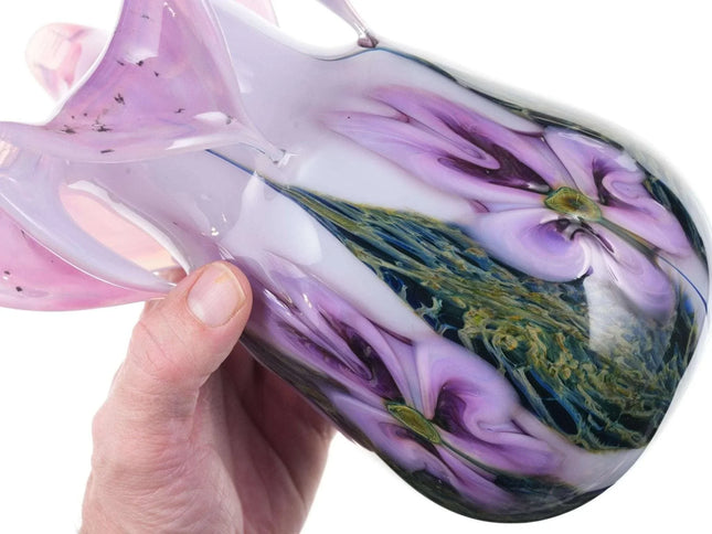 Robert Lagestee Lotton Art glass Vase - Estate Fresh Austin