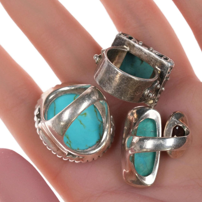 Robert Lee Morris and Other southwestern style sterling rings - Estate Fresh Austin