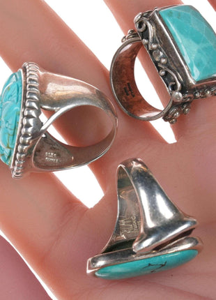 Robert Lee Morris and Other southwestern style sterling rings - Estate Fresh Austin