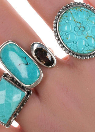 Robert Lee Morris and Other southwestern style sterling rings - Estate Fresh Austin