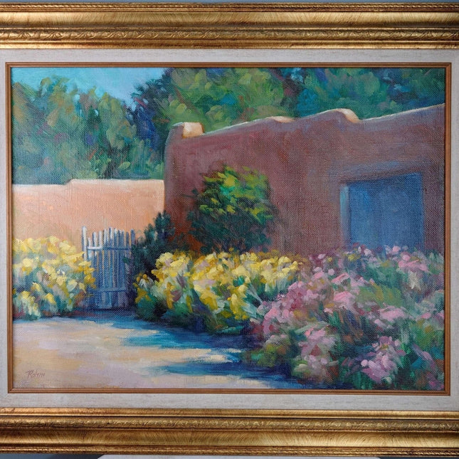 Robert Rohm Texas/New Mexico Artist Large Southwestern home Oil on Canvas - Estate Fresh Austin