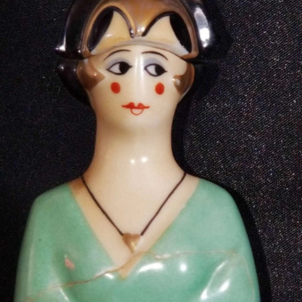 Robj Cusenier Bottle Paris France Art Deco 1920's Uncommon Bottle with perfect l - Estate Fresh Austin