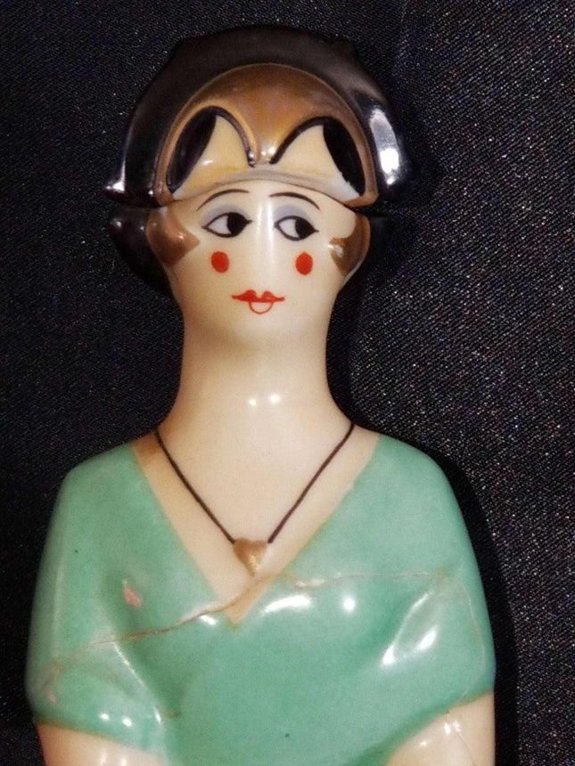 Robj Cusenier Bottle Paris France Art Deco 1920's Uncommon Bottle with perfect l - Estate Fresh Austin
