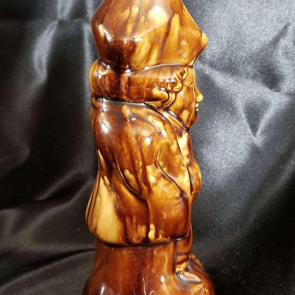 Rockingham Bottle Antique Toby Flask pottery Coachman c.1880 - Estate Fresh Austin