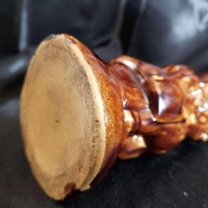 Rockingham Bottle Antique Toby Flask pottery Coachman c.1880 - Estate Fresh Austin