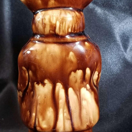 Rockingham Bottle Antique Toby Flask pottery Coachman c.1880 - Estate Fresh Austin