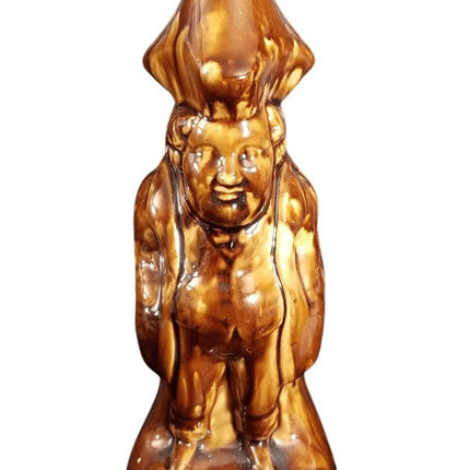 Rockingham Bottle Antique Toby Flask pottery Coachman c.1880 - Estate Fresh Austin