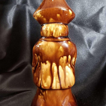 Rockingham Bottle Antique Toby Flask pottery Coachman c.1880 - Estate Fresh Austin