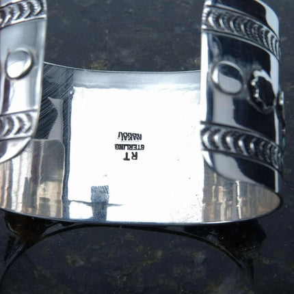 Ron Tom Navajo Sterling Silver Turquoise Cuff Bracelet - Estate Fresh Austin