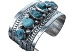 Ron Tom Navajo Sterling Silver Turquoise Cuff Bracelet - Estate Fresh Austin