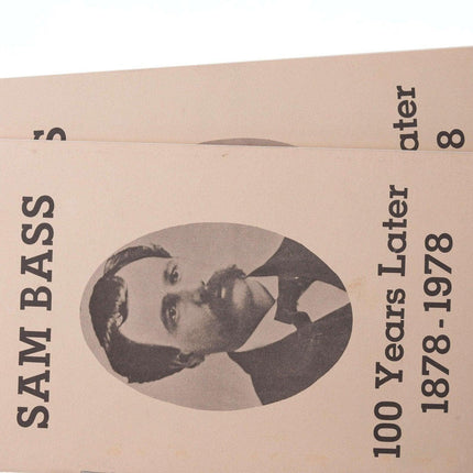 Round Rock Texas 1978 Sam Bass 100 years later booklet x 2 - Estate Fresh Austin
