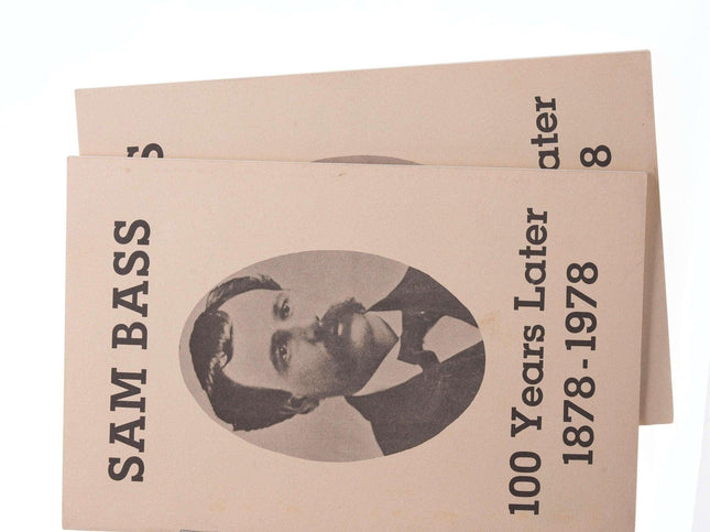 Round Rock Texas 1978 Sam Bass 100 years later booklet x 2 - Estate Fresh Austin
