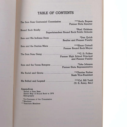 Round Rock Texas 1978 Sam Bass 100 years later booklet x 2 - Estate Fresh Austin