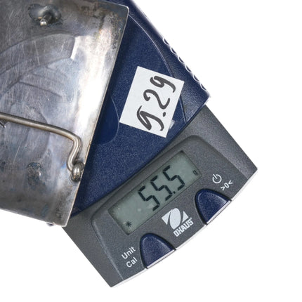 Roy Vandever Navajo Sterling belt buckle - Estate Fresh Austin