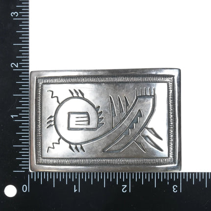 Roy Vandever Navajo Sterling belt buckle - Estate Fresh Austin