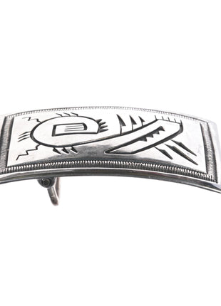 Roy Vandever Navajo Sterling belt buckle - Estate Fresh Austin