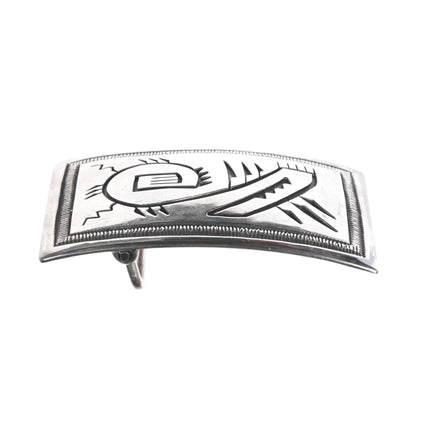 Roy Vandever Navajo Sterling belt buckle - Estate Fresh Austin