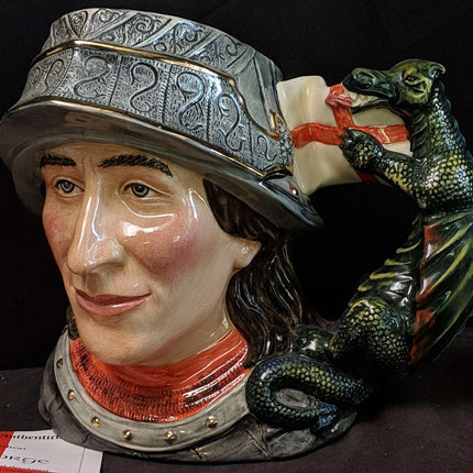 Royal Doulton Character Jug St George 71/2500 limited edition signed by Michael - Estate Fresh Austin