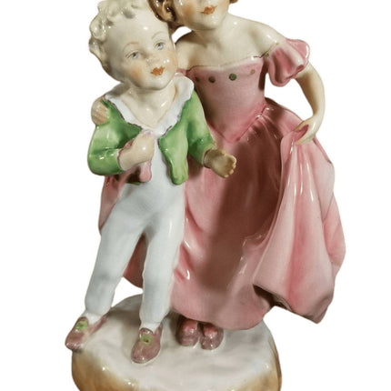 Royal Worcester Figurine Freda Doughty "The Sister" 3149 c.1940's Hand Signed - Estate Fresh Austin