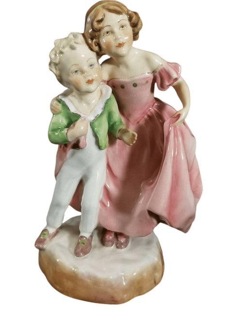 Royal Worcester Figurine Freda Doughty "The Sister" 3149 c.1940's Hand Signed - Estate Fresh Austin