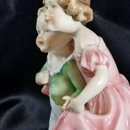 Royal Worcester Figurine Freda Doughty "The Sister" 3149 c.1940's Hand Signed - Estate Fresh Austin