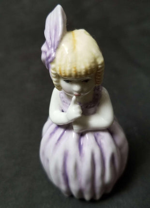 Royal Worcester Hush Figural Candle Snuffer 1976 3 5/8" - Estate Fresh Austin