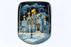 Russian Fedoskino Lacquer Box cathedral in winter - Estate Fresh Austin