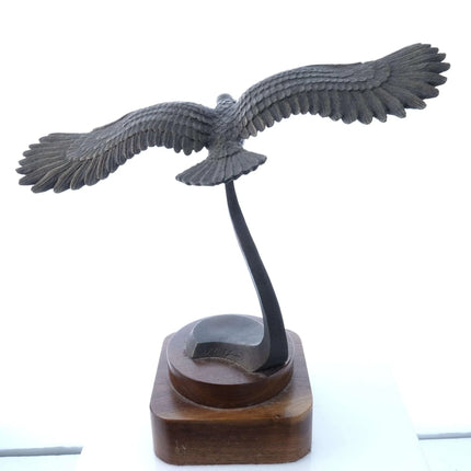 S.A. Efron Bronze Flying Eagle Scupture - Estate Fresh Austin