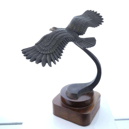 S.A. Efron Bronze Flying Eagle Scupture - Estate Fresh Austin