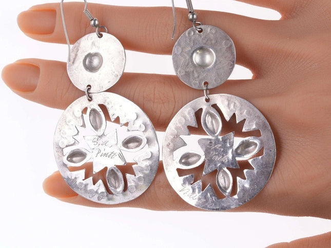 S.A. Pinto Navajo Sterling and turquoise earrings - Estate Fresh Austin